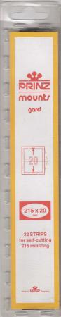 Prinz/Scott Stamp Mount Strips: 215mm x 20mm