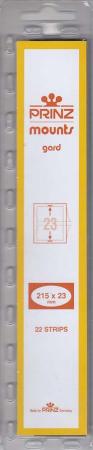 Prinz/Scott Stamp Mount Strips: 215mm x 23mm