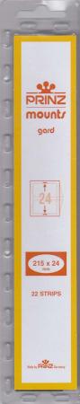 Prinz/Scott Stamp Mount Strips: 215mm x 24mm