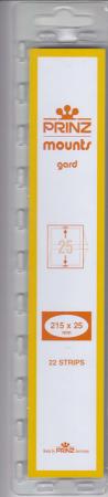 Prinz/Scott Stamp Mount Strips: 215mm x 25mm