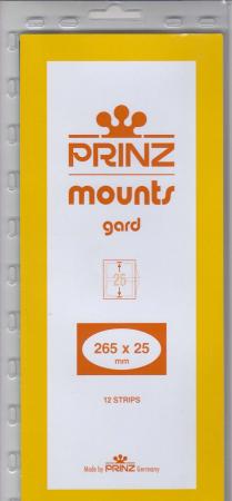 Prinz/Scott Stamp Mount Strips: 265mm x 25mm