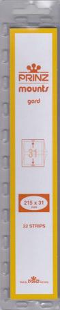 Prinz/Scott Stamp Mount Strips: 215mm x 31mm