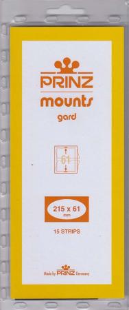 Prinz/Scott Stamp Mount Strips: 215mm x 61mm