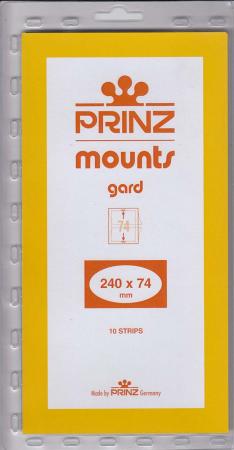 Prinz/Scott Stamp Mount Strips: 240mm x 74mm