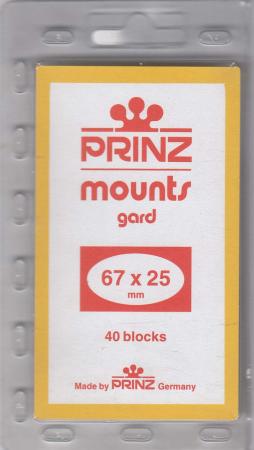 Prinz/Scott Stamp Mounts: 67x25