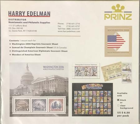 Prinz/Scott Stamp Mounts: Washington 2006