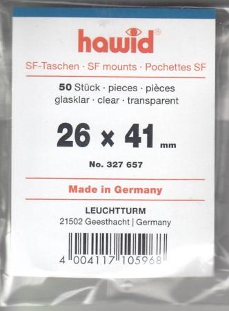 Hawid Stamp Mounts: 26x41 -- Clear