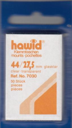 Hawid Stamp Mounts: 44x27.5 -- Clear