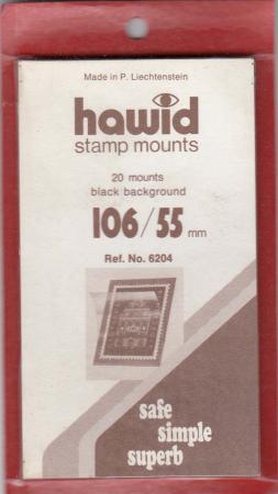 Hawid Stamp Mounts: 106x55