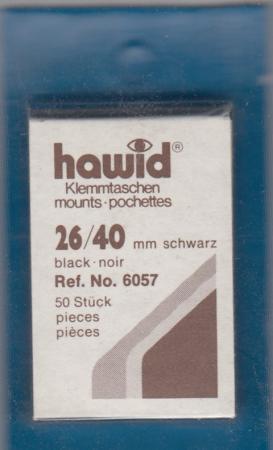 Hawid Stamp Mounts: 26x40 -- Black