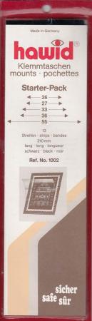 Hawid Stamp Mount Strips: Starter Pack (13 Strips 26-55)