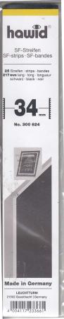 Hawid Stamp Mount Strips: 34 mm