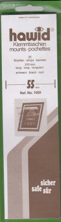 Hawid Stamp Mount Strips: 55mm