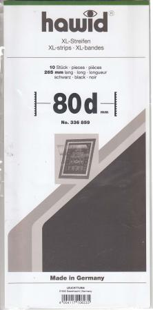 Hawid Stamp Mount Strips: 80 mm