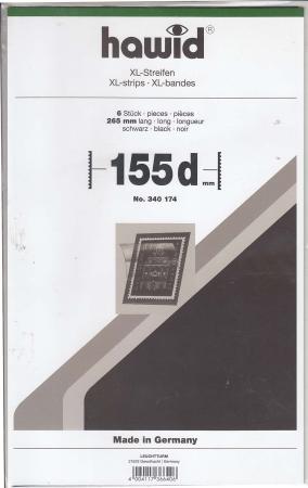 Hawid Stamp Mount Strips: 155 mm