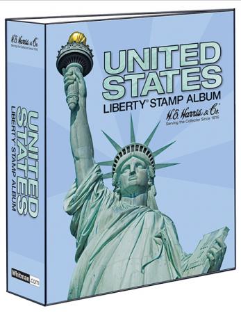 HE Harris Stamp Album Traditional US Liberty Binder (3-inch, 2-post)