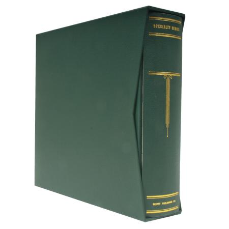 Scott Large Green National/Specialty Binder and Slipcase (3-Ring, Metal Hinges)