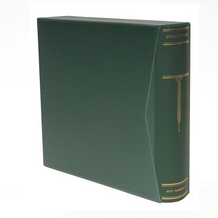Scott Large Green National/Specialty Binder and Slipcase (2 Square Posts)