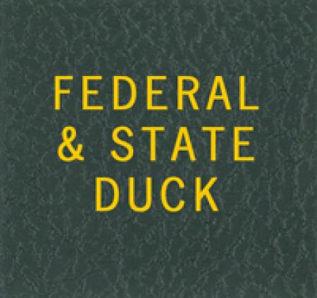 Scott National Series Green Binder Label: Federal & State Duck