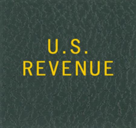 Scott National Series Green Binder Label: US Revenue