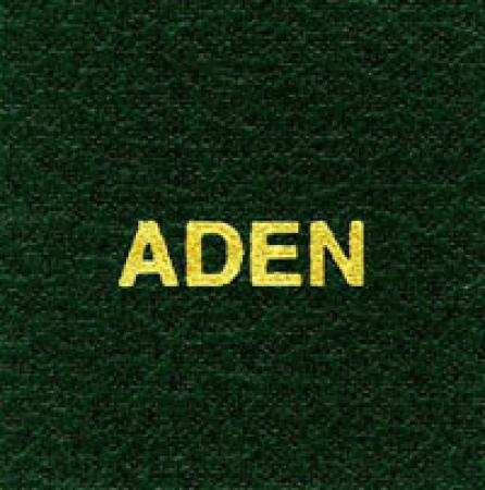Scott Specialty Series Green Binder Label: Aden