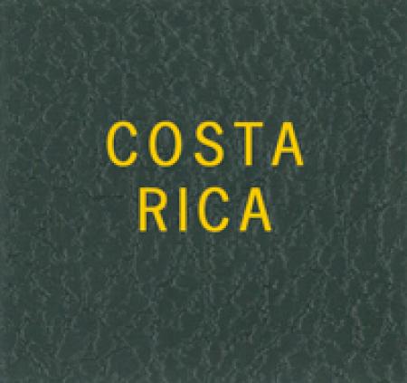 Scott Specialty Series Green Binder Label: Costa Rica