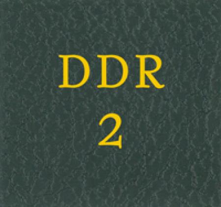 Scott Specialty Series Green Binder Label: DDR 2