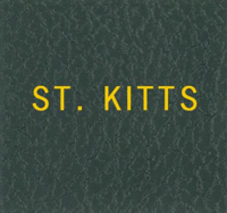 Scott Specialty Series Green Binder Label: St. Kitts