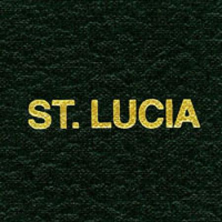 Scott Specialty Series Green Binder Label: St. Lucia