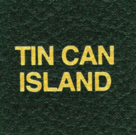 Scott Specialty Series Green Binder Label: Tin Can Island