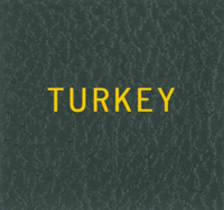 Scott Specialty Series Green Binder Label: Turkey