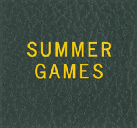 Scott Specialty Series Green Binder Label: Summer Games