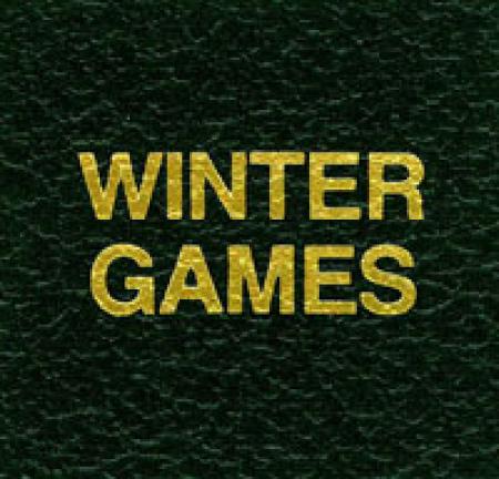 Scott Specialty Series Green Binder Label: Winter Games