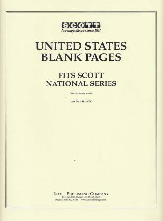 Scott National Series Blank Pages -- United States