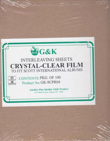 G&K Crystal Clear Interleaving -- Scott International Albums