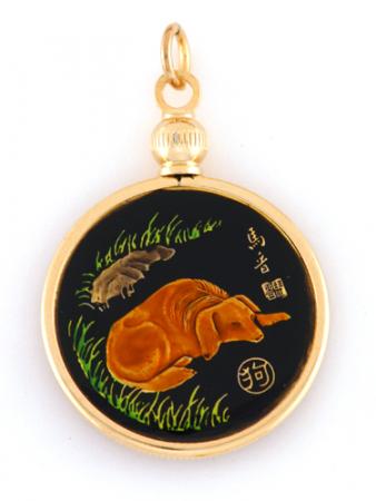 Hand Painted Chinese Year of the Dog Pendant (1934, 1946, 1958, 1970, 1982, 1994, 2006, 2018)