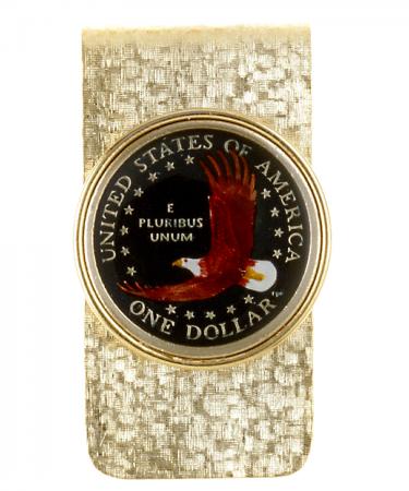 Hand Painted Sacagawea Dollar (Reverse) Money Clip
