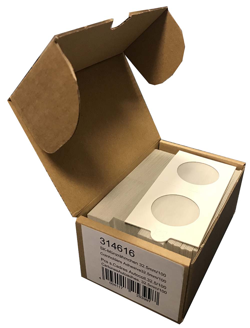 thumbnail image 2 of 25 Lighthouse 2x2 Self-Adhesive Coin Holders For Half Dollars - 35mm Cardboard Protectors 2 of 13