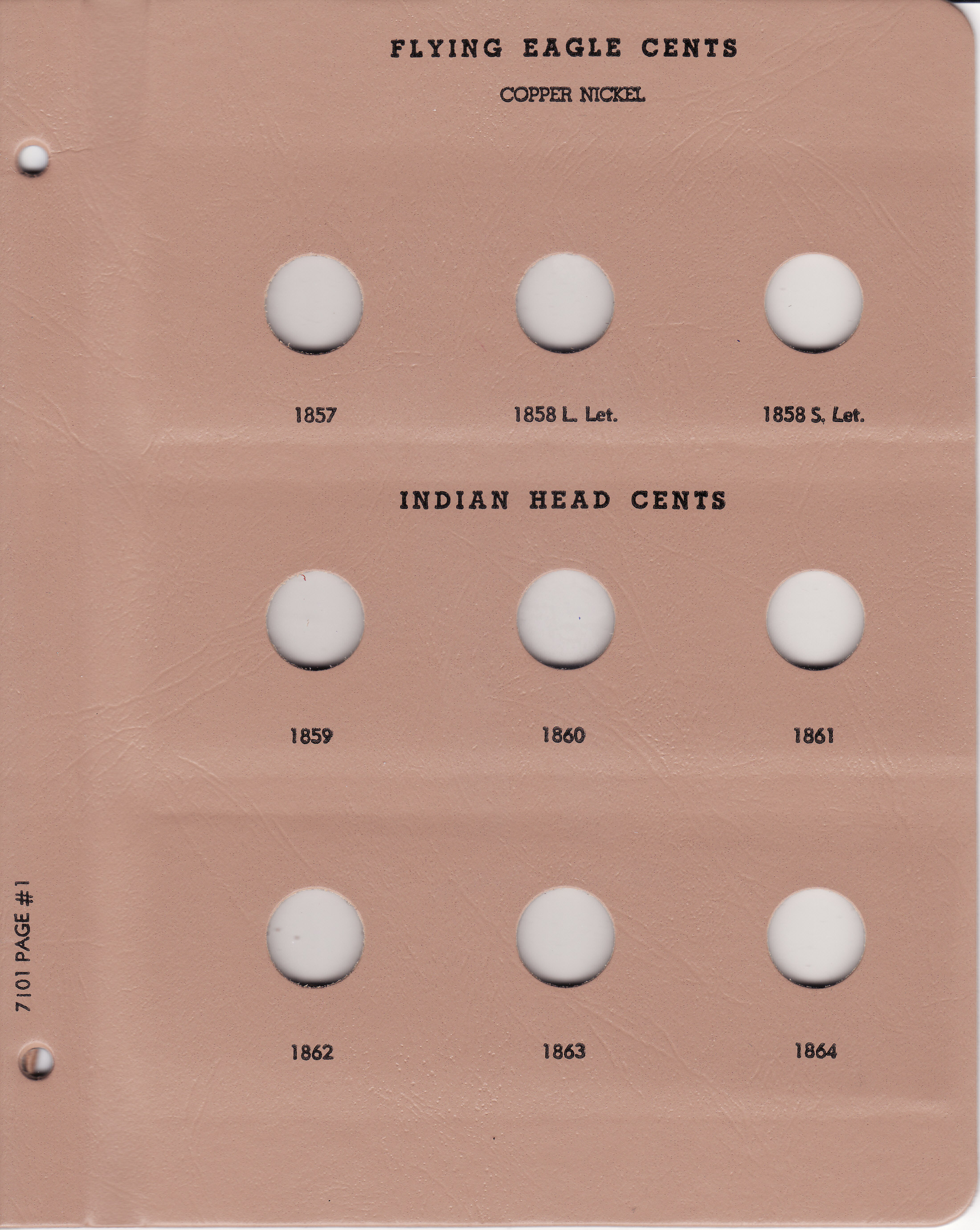 DANSCO Indian Head Cents 1857-1909 Album #7101 