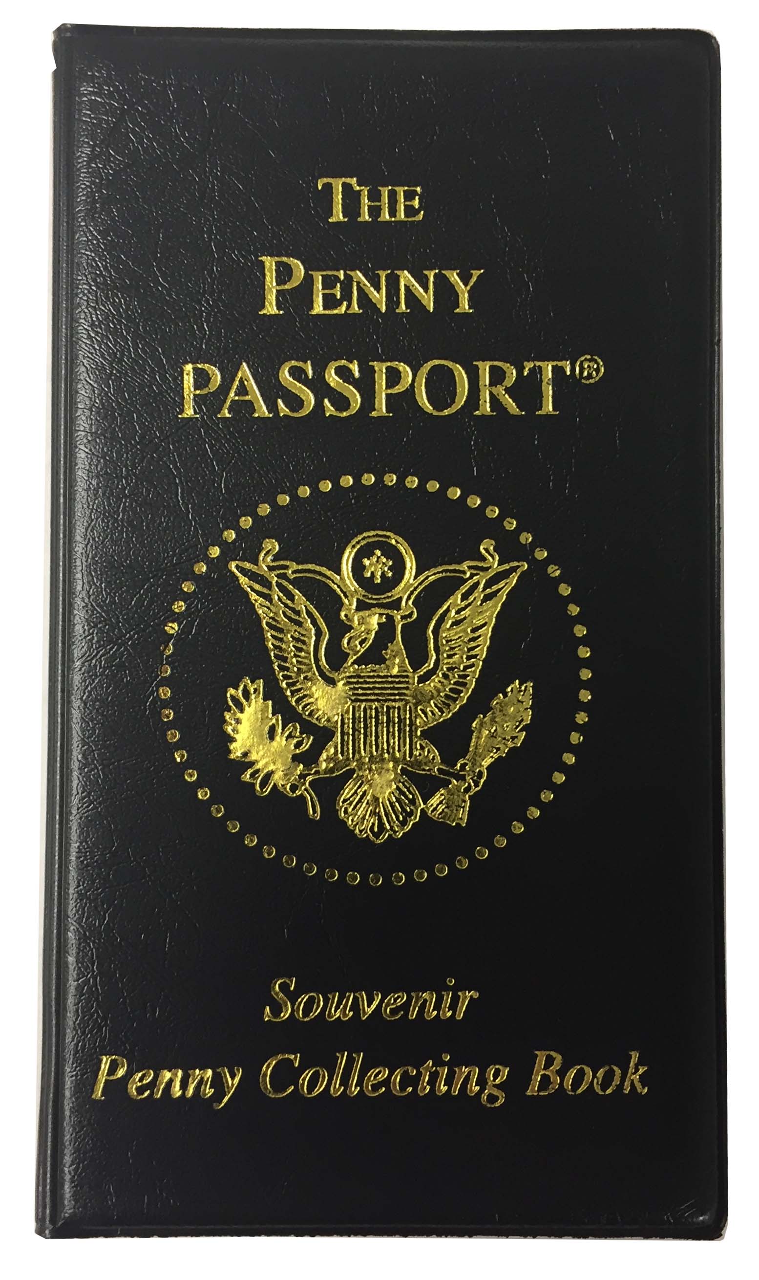 Details about   Penny Passport Tri-fold Album Coin Holder For Elongated Cents Quarter Coins 