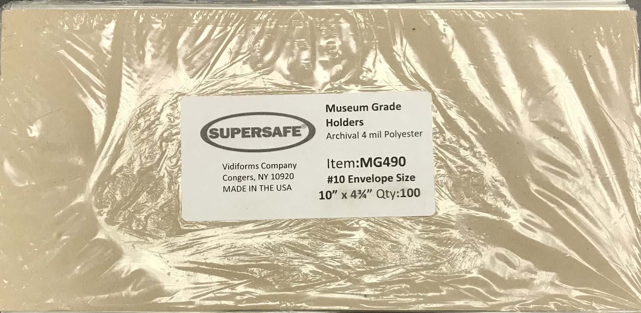 Details about   Supersafe Museum Top Grade Philatelic Sleeves #10 Envelopes 10 Pack Fold Over 