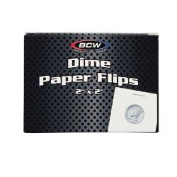 BCW 2x2 Paper Flips -- Dime -- Box of 100