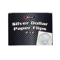 BCW Paper Flips 2" x 2" - Dollar - Box of 100