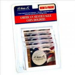 HE Harris ASE Frosty Case - Eagle and Flag, 2x3 -- Retail Blister 5-pack