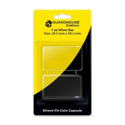 Guardhouse Capsules - Direct Fit -  29.3 mm x 50.3 mm (Silver Bar) -- Single Capsule/Blister Pack