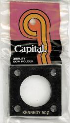 Capital Plastic Holder 2x2 For US Large Cent Penny 29mm Black Display Case Screw 