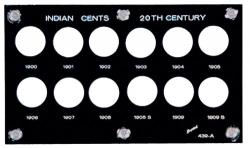Capital Holder - Indian Cents 20th Century