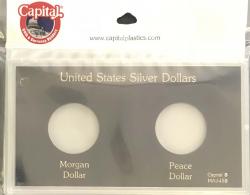 Capital Holder - Silver Dollars (Morgan and Peace)
