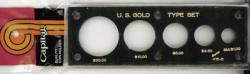 Capital Holder - U.S. Gold Type Set (20, 10, 5, 2.50 & Sm $)