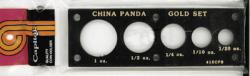 Capital Holder - Chinese Panda Gold Set (1, 1/2, 1/4, 1/10, 1/20)